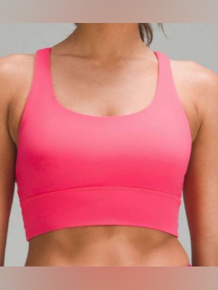 Nwt Lululemon Energy Longline Bra Lip Gloss Size 4